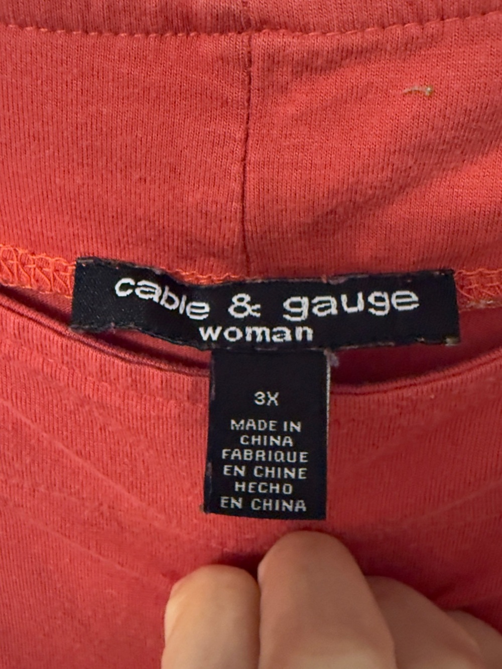 Cable & Gauge Brick Red Cold-Shoulder Tunic with Grommet Detail - Picture 3 of 5